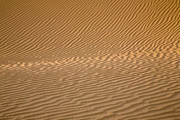 Sand structur, sand dunes of the Libyan desert, Erg Murzuq, Libya, Sahara, North Africa, Africa