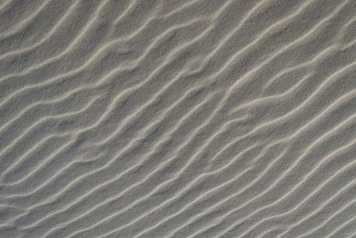 Framed Print : Sand structure, wind ripples, beach, Denmark