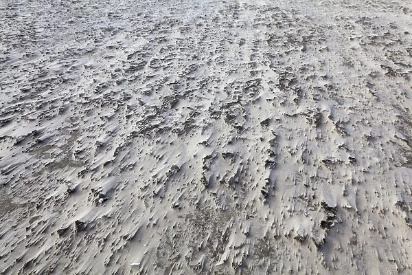 Sand structures, North Sea beach, Sankt Peter-Ording, Germany