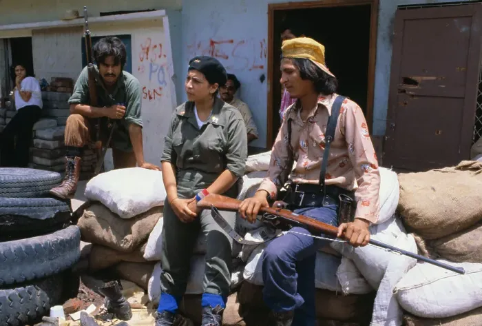 Framed Print : Sandinista Rebels Congregated at Barricade Framed Print : Sandinista Rebels Congregated at Barricade