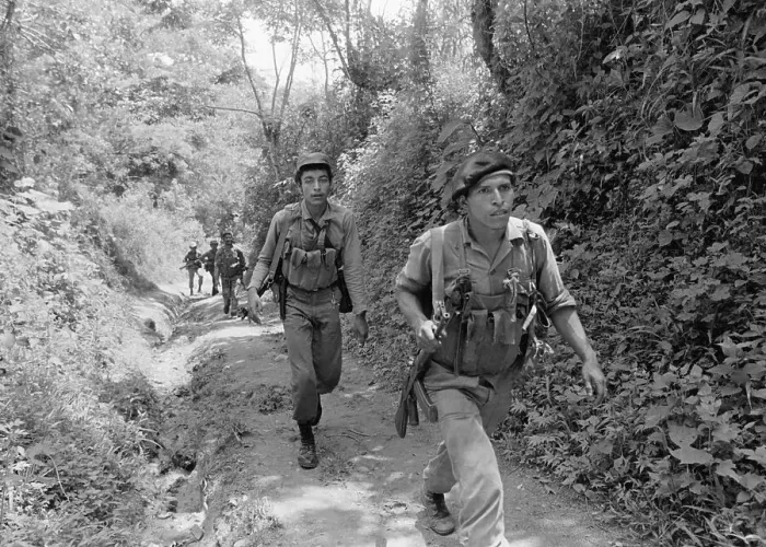 Framed Print : Sandinista Soldiers on Patrol Framed Print : Sandinista Soldiers on Patrol