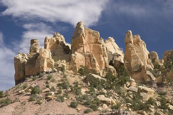Sandstone Cliffs At Grand Staircase-Escalante National Monument