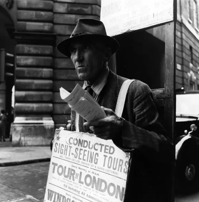 Framed Print : Sandwich Board Man Framed Print : Sandwich Board Man