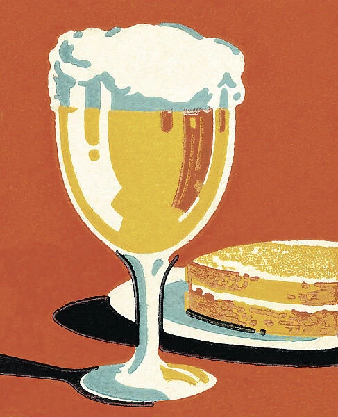 Sandwich and Glass of Beer