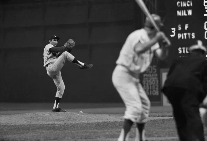 Framed Print : Sandy Koufax Pitching During Baseball Game Framed Print : Sandy Koufax Pitching During Baseball Game