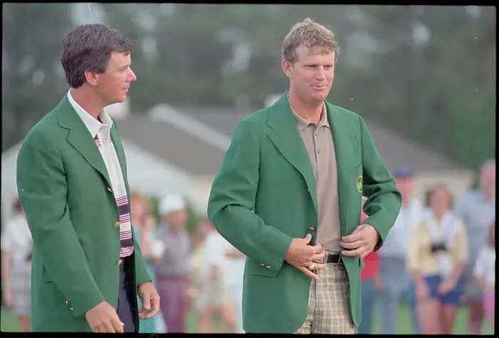 Framed Print : Sandy Lyle Wearing Masters Jacket Framed Print : Sandy Lyle Wearing Masters Jacket