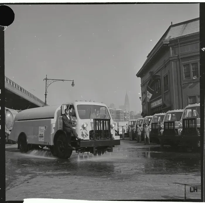 Framed Print : Sanitation Truck Framed Print : Sanitation Truck