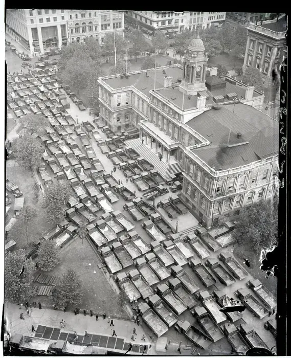 Framed Print : Sanitaton Trucks in Front of City Hall Framed Print : Sanitaton Trucks in Front of City Hall