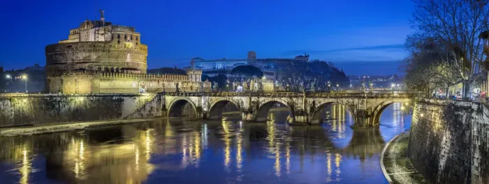 Framed Print : Sant Angelo Bridge (Rome)