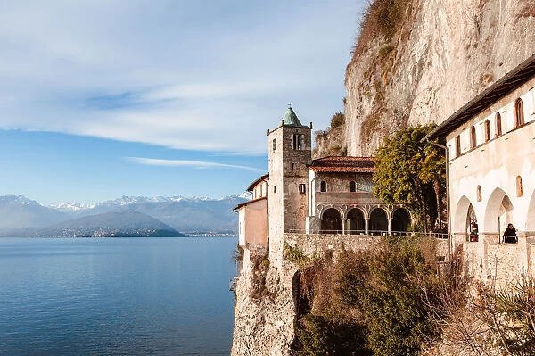Santa Caterina del Sasso hermitage, Lake Maggiore, Italy