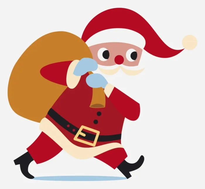 Framed Print : Santa Claus hand puppet carrying a sack Framed Print : Santa Claus hand puppet carrying a sack