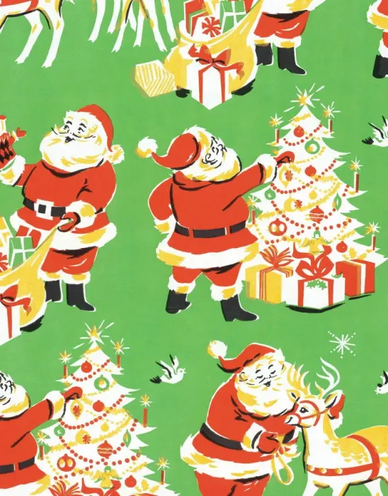 Framed Print : Santa Claus Pattern Framed Print : Santa Claus Pattern