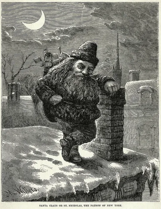 Framed Print : Santa Claus Resting By A Nyc Chimney Framed Print : Santa Claus Resting By A Nyc Chimney