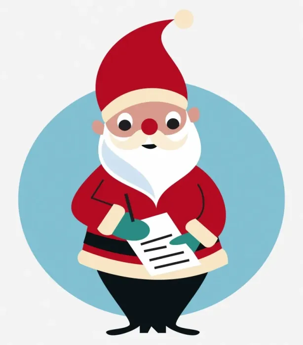 Framed Print : Santa Clause writing on a piece of paper Framed Print : Santa Clause writing on a piece of paper
