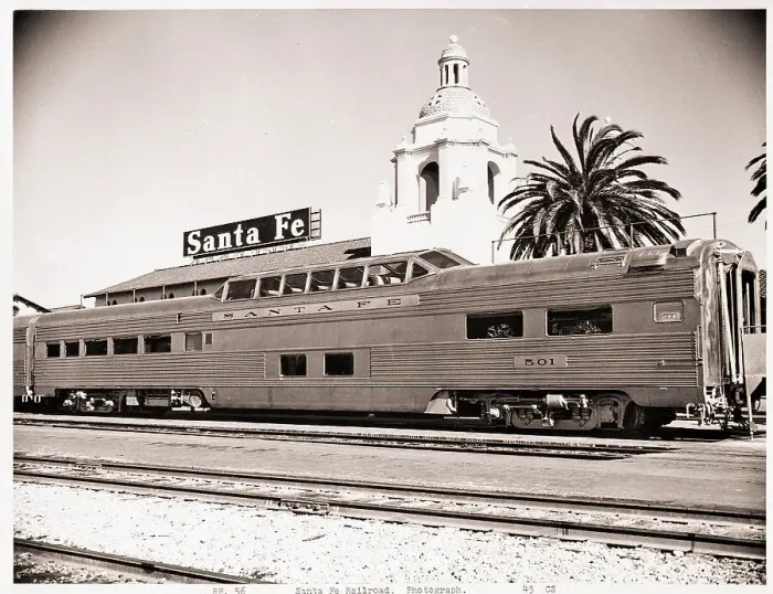 Framed Print : Santa Fe Passenger Railroad Car Framed Print : Santa Fe Passenger Railroad Car