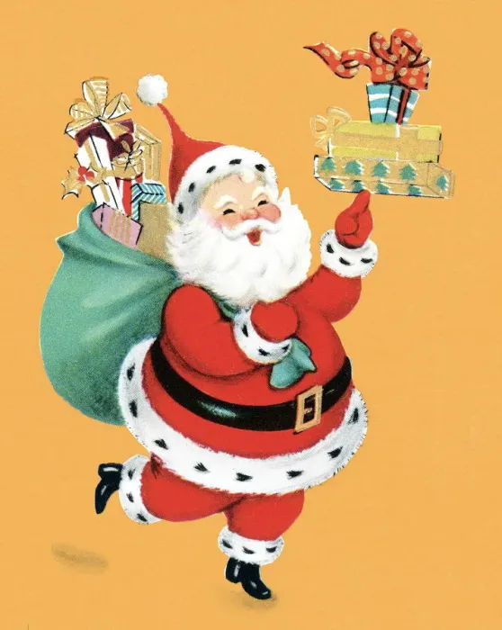 Framed Print : Santa with gifts Framed Print : Santa with gifts