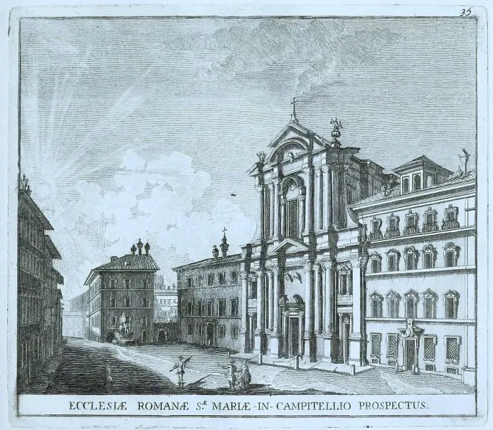 Framed Print : Santa Maria in Campitelli, Santa Maria in Portico in Campitelli, also Santa Maria in Portico, is a church in Rome, historic Rome, Italy, digital reproduction of an original 17th century painting, original date unknown Framed Print : Santa Maria in Campitelli, Santa Maria in Portico in Campitelli, also Santa Maria in Portico, is a church in Rome, historic Rome, Italy, digital reproduction of an original 17th century painting, original date unknown