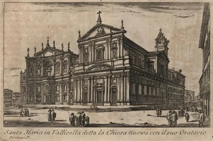 Framed Print : Santa Maria in Vallicella detta la Chiesa nuova con il sop Oratorie, 1767, Rome, Italy, digital reproduction of an 18th century original, original date not known Framed Print : Santa Maria in Vallicella detta la Chiesa nuova con il sop Oratorie, 1767, Rome, Italy, digital reproduction of an 18th century original, original date not known