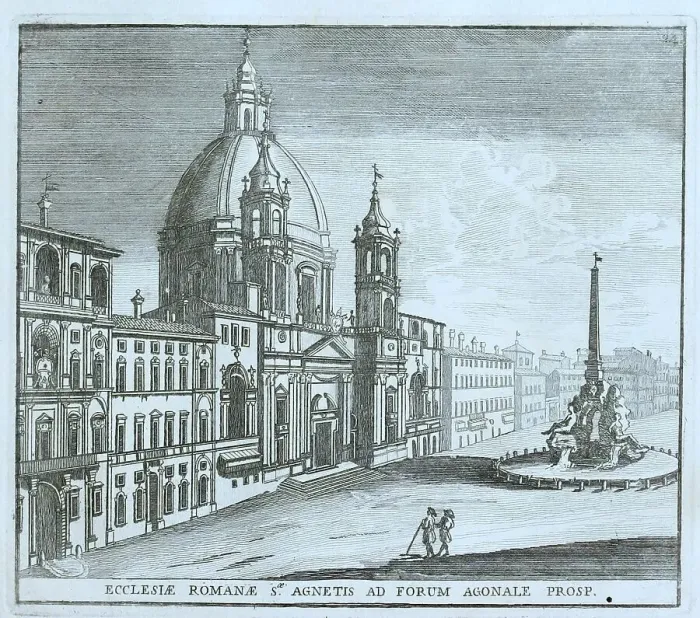 Framed Print : Sant'Agnese in Agone, St. Agnes in Agone, a Catholic church in the Parione district, the Rione VI of the historic centre of Rome, historic view hemeroplanes triptolemus (1779), historic Rome, Italy, digital reproduction of a 17th century original Framed Print : Sant'Agnese in Agone, St. Agnes in Agone, a Catholic church in the Parione district, the Rione VI of the historic centre of Rome, historic view hemeroplanes triptolemus (1779), historic Rome, Italy, digital reproduction of a 17th century original