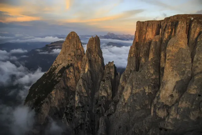 Framed Print : Santner peak at sunset Siusi Alp Italy Framed Print : Santner peak at sunset Siusi Alp Italy
