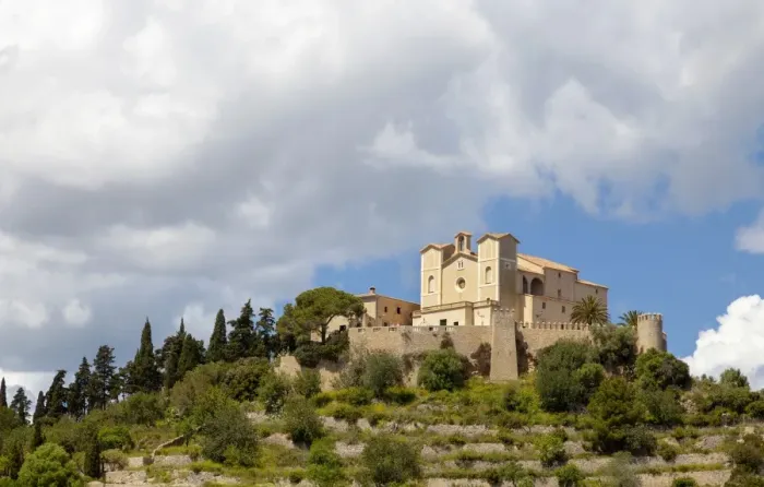 Framed Print : Santuari de Sant Salvador Monastery, Arta, Majorca, Balearic Islands, Spain Framed Print : Santuari de Sant Salvador Monastery, Arta, Majorca, Balearic Islands, Spain
