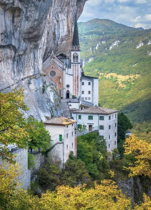 Framed Print : Santuario Madonna della Corona, Verona, Italy Framed Print : Santuario Madonna della Corona, Verona, Italy