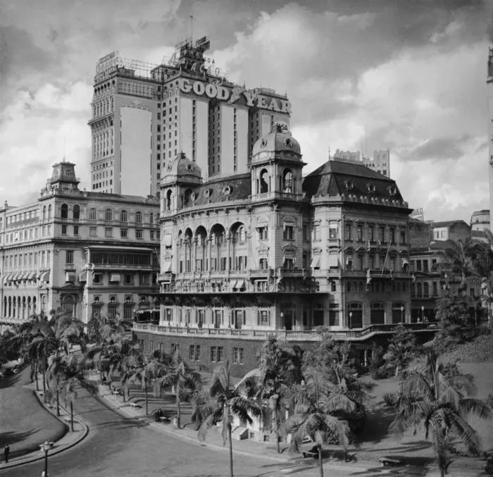 Framed Print : Sao Paulo. A view of the business district of Sao Paulo, seen Framed Print : Sao Paulo. A view of the business district of Sao Paulo, seen