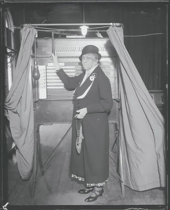 Framed Print : Sarah Roosevelt Casting Vote at Polls Framed Print : Sarah Roosevelt Casting Vote at Polls