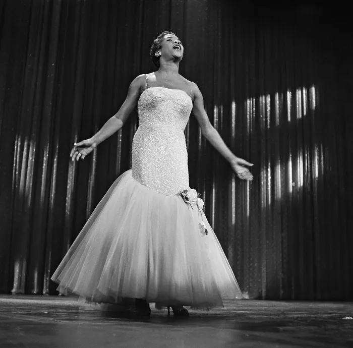 Framed Print : Sarah Vaughan On The Ed Sullivan Show Framed Print : Sarah Vaughan On The Ed Sullivan Show