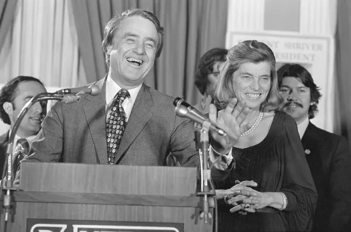 Framed Print : Sargent Shriver Smiling with Wife Framed Print : Sargent Shriver Smiling with Wife