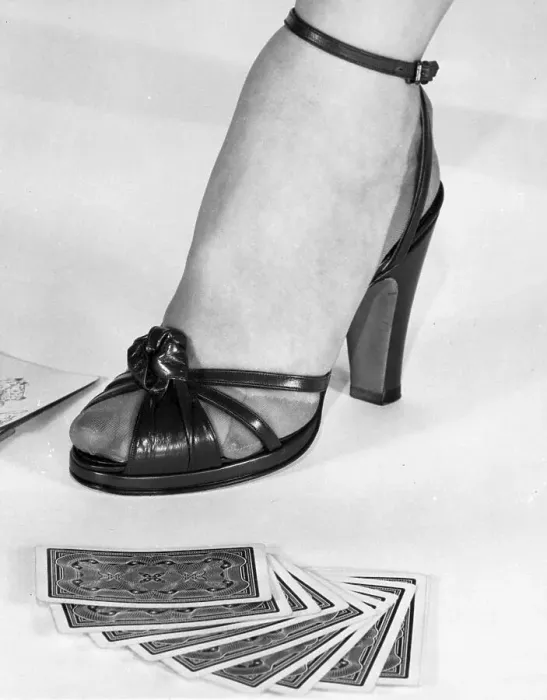 Framed Print : Sarong-Style Shoewear with Ankle Strap Framed Print : Sarong-Style Shoewear with Ankle Strap