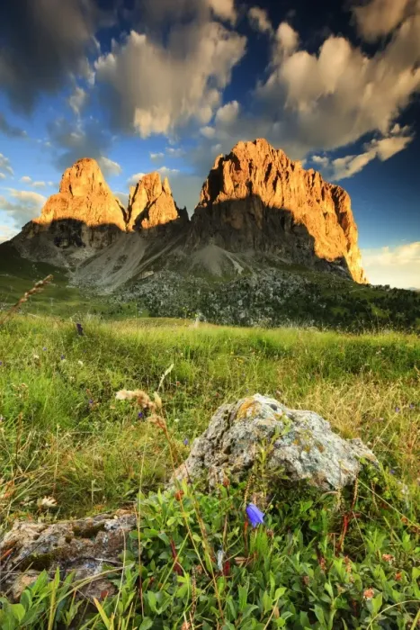 Framed Print : Sassolungo at dawn Framed Print : Sassolungo at dawn