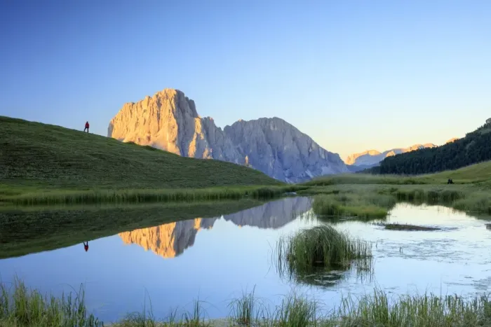 Framed Print : Sassolungo at dawn Framed Print : Sassolungo at dawn
