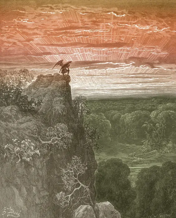 Framed Print : Satan Ascends The Hill Framed Print : Satan Ascends The Hill