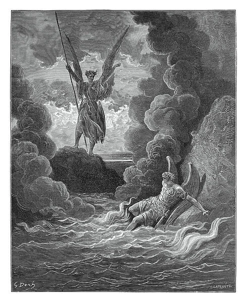 Satan and Beelzebub engraving