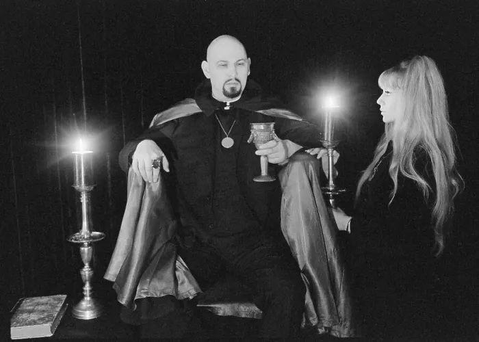 Framed Print : A Satanic Ceremony