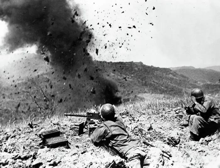 Framed Print : Satchel Charges Blast Out Japs on Luzom Framed Print : Satchel Charges Blast Out Japs on Luzom