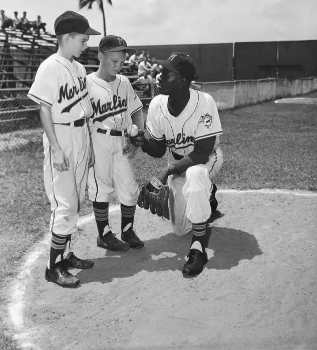 Framed Print : Satchel Paige Talking With Boys Framed Print : Satchel Paige Talking With Boys