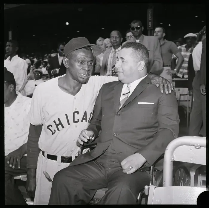 Framed Print : Satchel Paige Talking With Roy Campanella Framed Print : Satchel Paige Talking With Roy Campanella