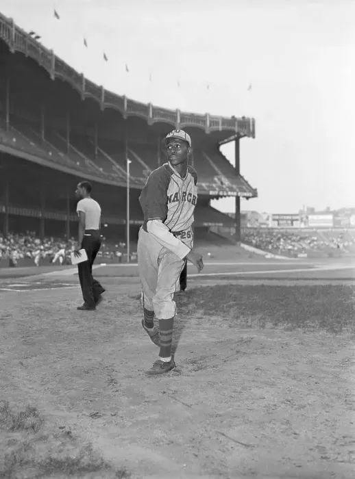 Framed Print : Satchel Paige Warming Up Framed Print : Satchel Paige Warming Up
