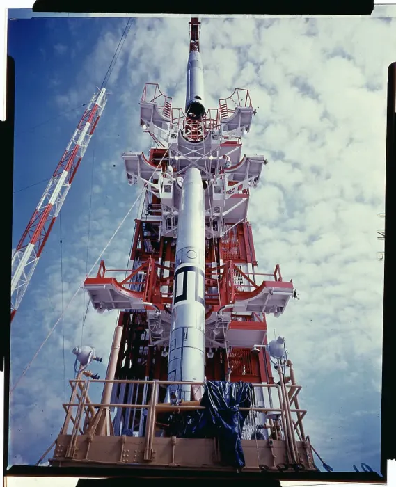 Framed Print : Satellite Rocket Preparing for Launch