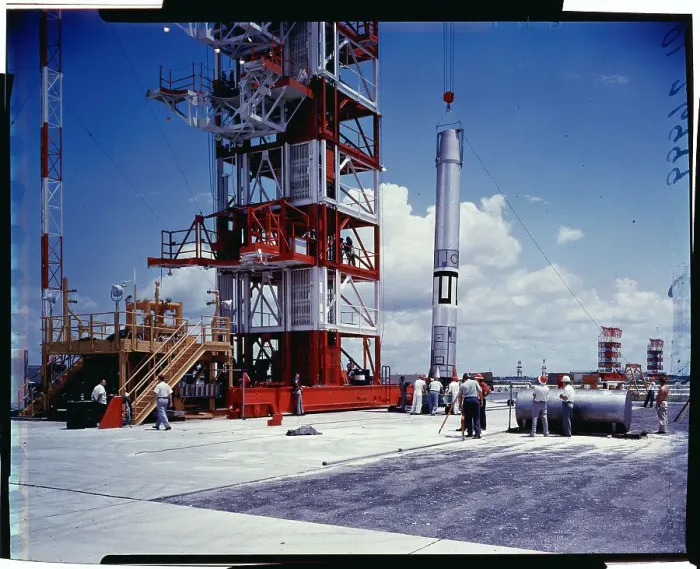 Framed Print : Satellite Rocket Preparing for Launch Framed Print : Satellite Rocket Preparing for Launch