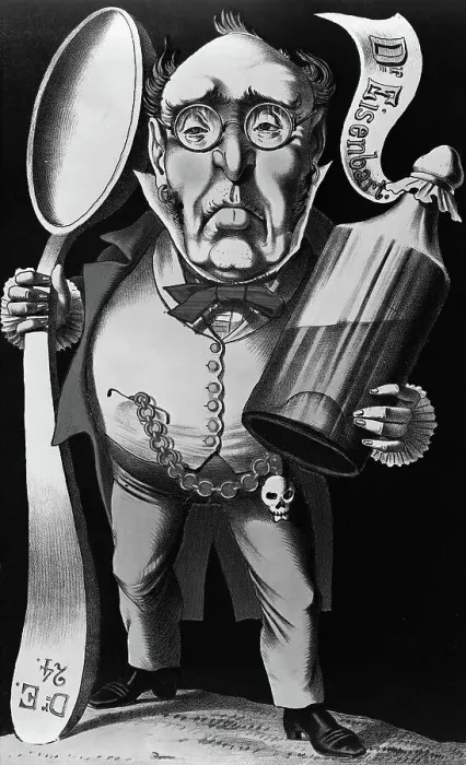 Framed Print : Satirical Illustration Of The Quack Framed Print : Satirical Illustration Of The Quack