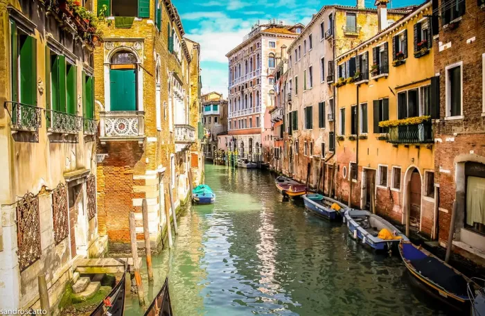 Framed Print : Saturated canal