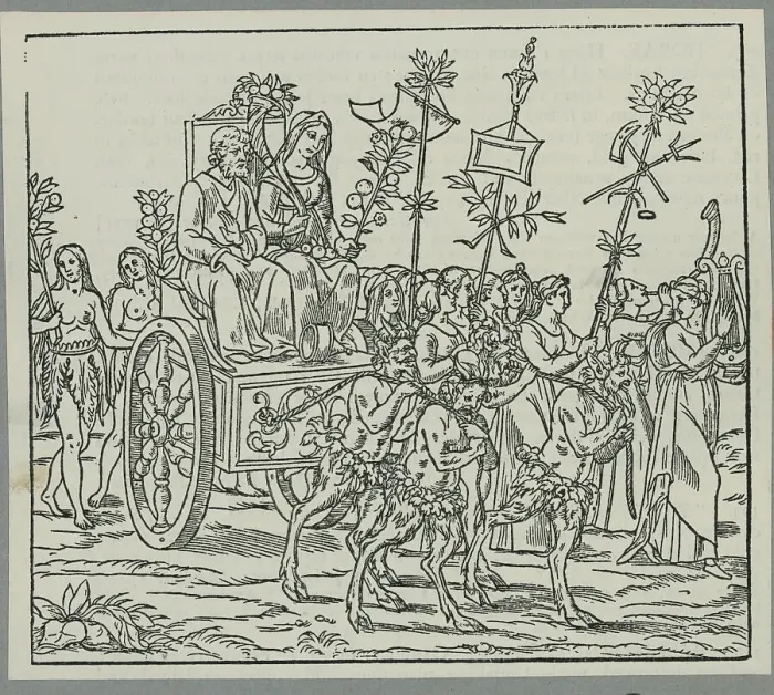 Framed Print : Satyrs Pulling Chariot Framed Print : Satyrs Pulling Chariot