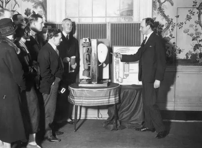 Framed Print : Savoy Fridge Demonstration Framed Print : Savoy Fridge Demonstration
