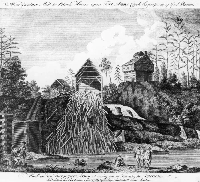 Framed Print : Saw Mill and Block House Framed Print : Saw Mill and Block House