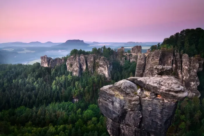 Framed Print : Saxony Twilight - Bastei Framed Print : Saxony Twilight - Bastei