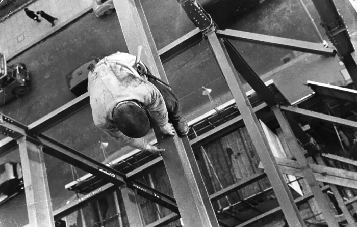 Framed Print : Scaffolder Framed Print : Scaffolder