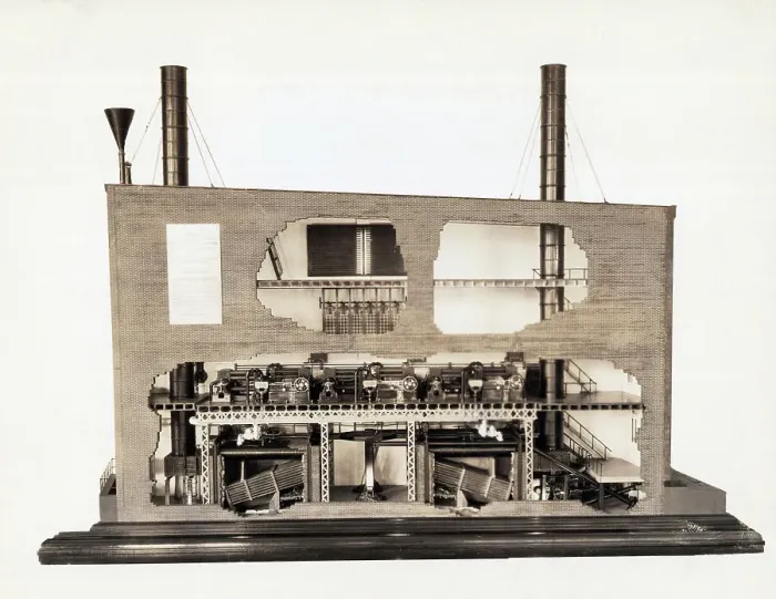 Framed Print : Scale Model Of Edison Central Station Framed Print : Scale Model Of Edison Central Station